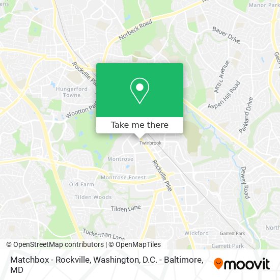 Matchbox - Rockville map