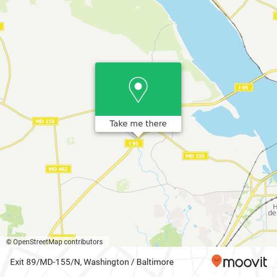 Mapa de Exit 89/MD-155/N