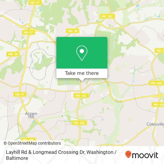 Mapa de Layhill Rd & Longmead Crossing Dr