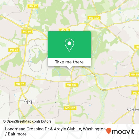 Mapa de Longmead Crossing Dr & Argyle Club Ln