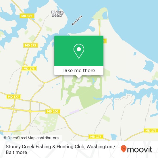 Stoney Creek Fishing & Hunting Club, 9090 Fort Smallwood Rd map