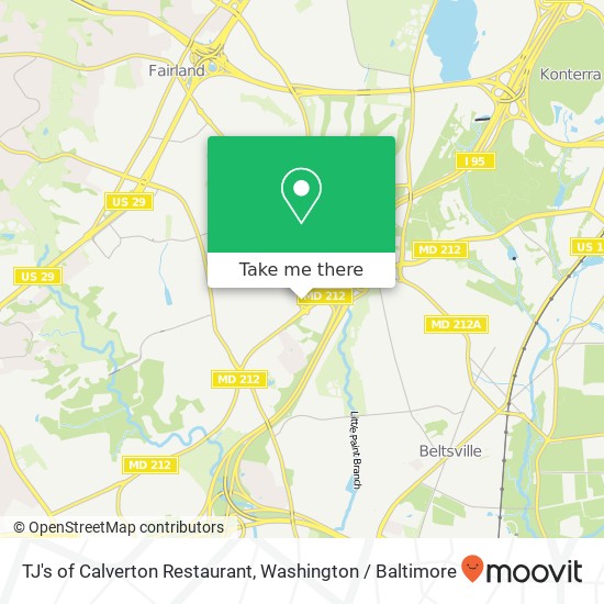 TJ's of Calverton Restaurant, 11607 Beltsville Dr map