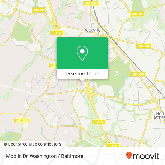 Mapa de Modlin Dr, 12500 Park Potomac Ave