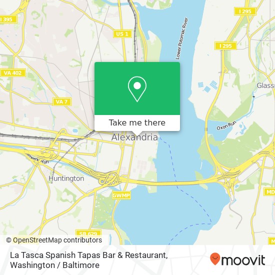 Mapa de La Tasca Spanish Tapas Bar & Restaurant, 607 King St
