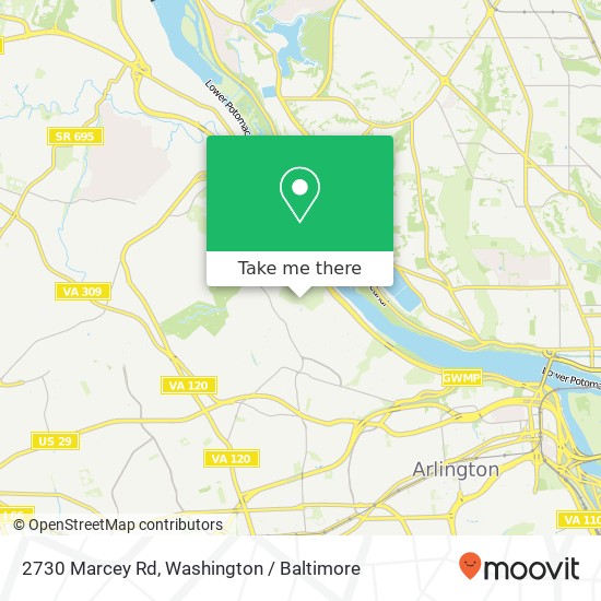 2730 Marcey Rd, Arlington, VA 22207 map