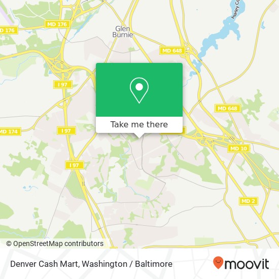 Mapa de Denver Cash Mart, 7928 Pipers Dl