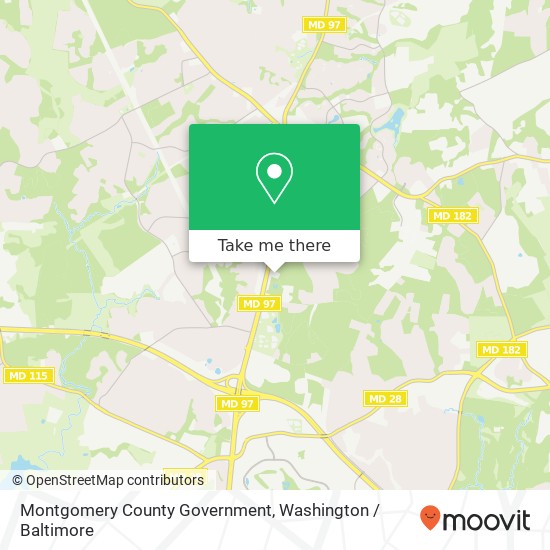 Mapa de Montgomery County Government