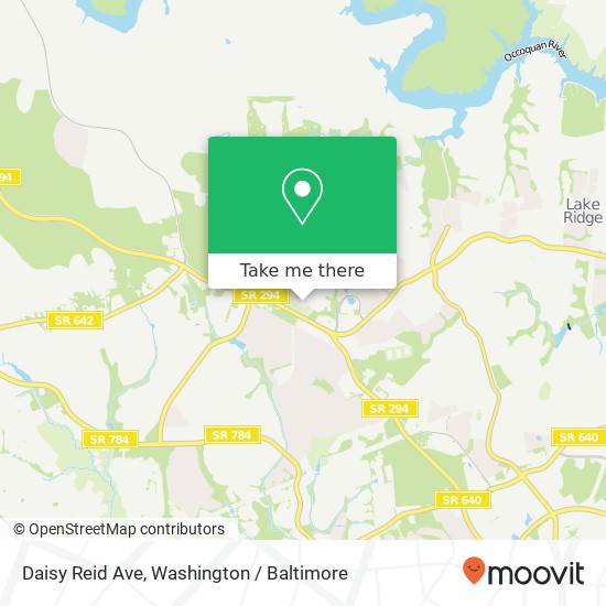 Mapa de Daisy Reid Ave, Woodbridge, VA 22192