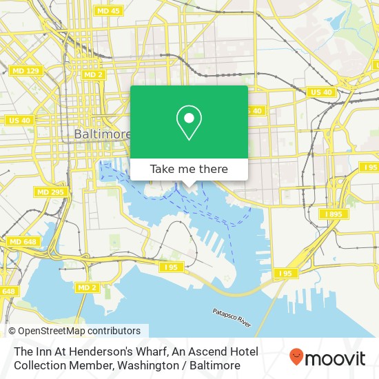 The Inn At Henderson's Wharf, An Ascend Hotel Collection Member, 1000 Fell St map