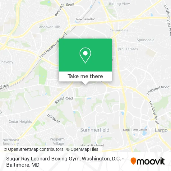 Mapa de Sugar Ray Leonard Boxing Gym