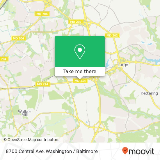 8700 Central Ave, Hyattsville (NORTH ENGLEWOOD), MD 20785 map