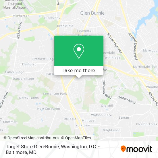 Mapa de Target Store Glen-Burnie