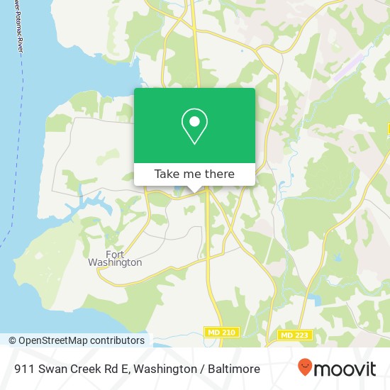911 Swan Creek Rd E, Fort Washington, MD 20744 map