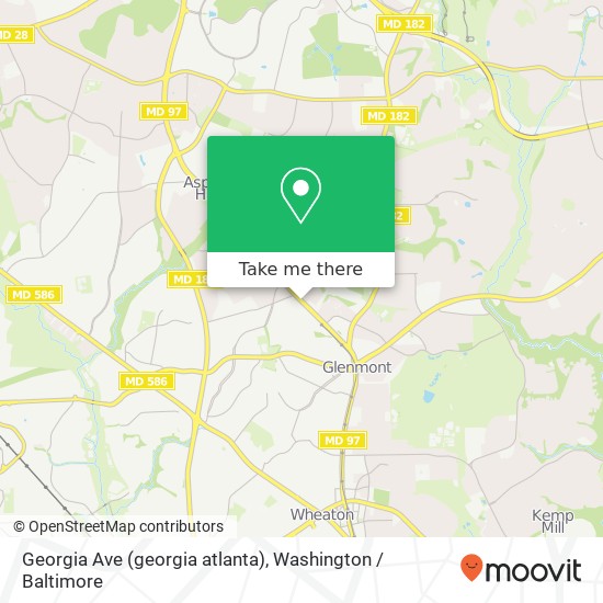Georgia Ave (georgia atlanta), Silver Spring, MD 20906 map