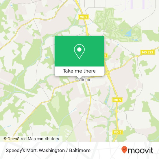 Mapa de Speedy's Mart, 9131 Piscataway Rd