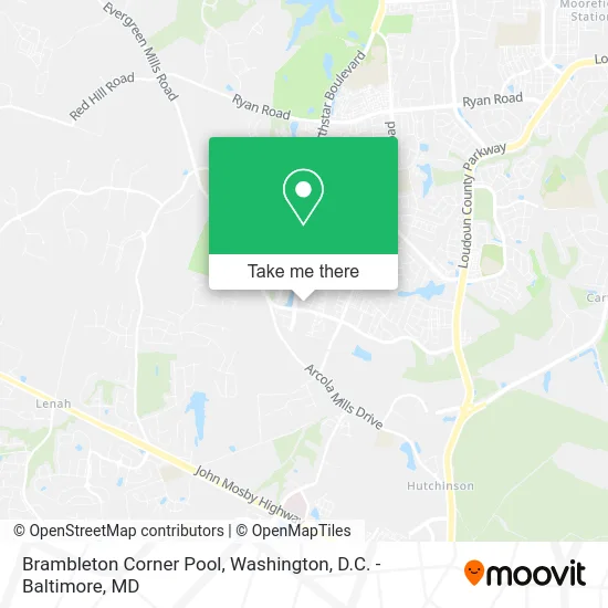 Brambleton Corner Pool map