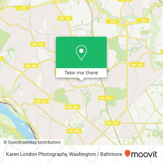 Mapa de Karen London Photography, 7104 Fairfax Rd