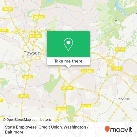 Mapa de State Employees' Credit Union, 8503 La Salle Rd