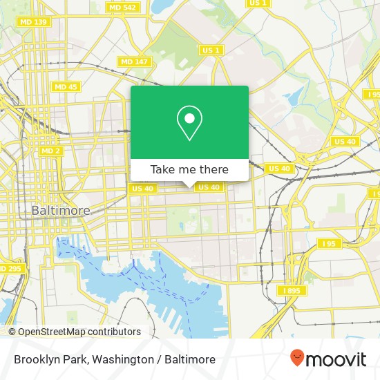 Mapa de Brooklyn Park, 2706 Pulaski Hwy