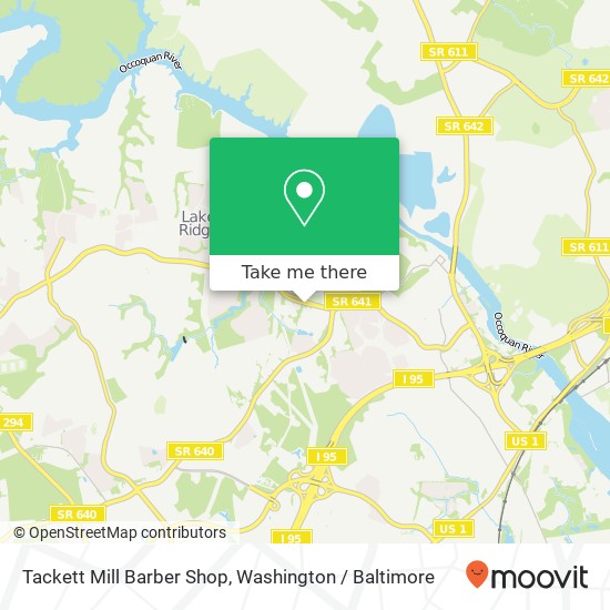 Mapa de Tackett Mill Barber Shop, 2237 Old Bridge Rd