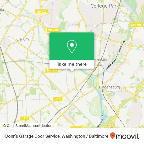 Mapa de Donn's Garage Door Service, 4513 37th St