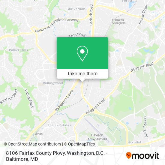 8106 Fairfax County Pkwy map