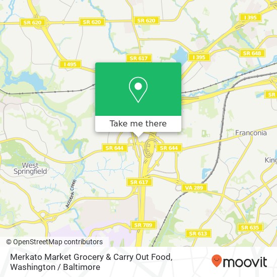 Mapa de Merkato Market Grocery & Carry Out Food, 6816 Bland St