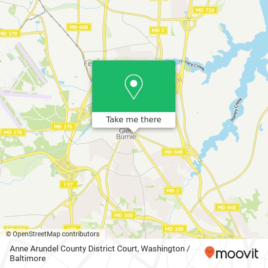 Anne Arundel County District Court map