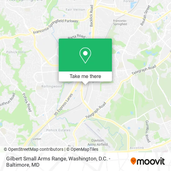 Gilbert Small Arms Range map