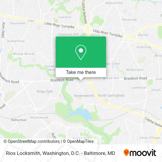 Mapa de Rios Locksmith