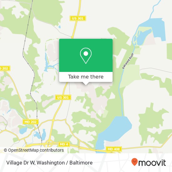 Mapa de Village Dr W, Upper Marlboro, MD 20772