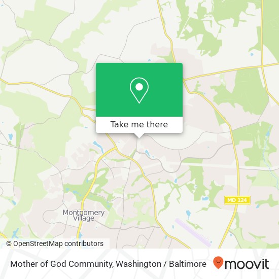 Mapa de Mother of God Community, 20501 Goshen Rd