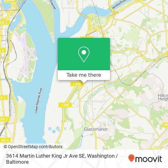 3614 Martin Luther King Jr Ave SE, Washington, DC 20032 map