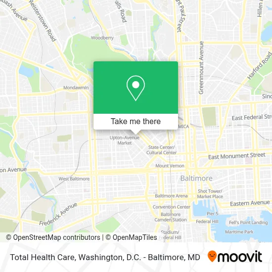 Total Health Care map