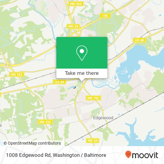 1008 Edgewood Rd, Edgewood, MD 21040 map