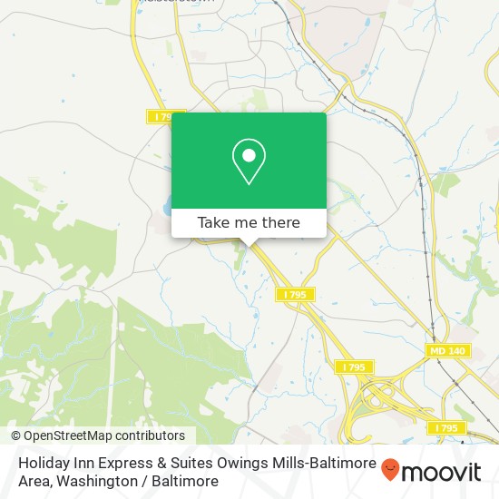 Holiday Inn Express & Suites Owings Mills-Baltimore Area, 11509 Red Run Blvd map