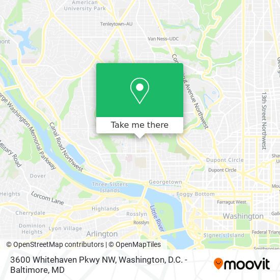 3600 Whitehaven Pkwy NW map