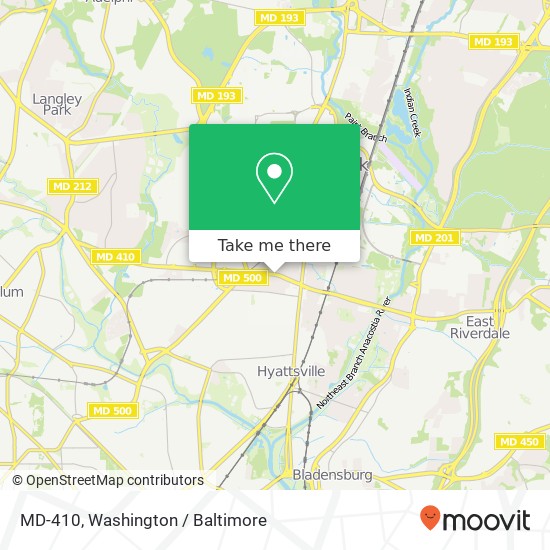 Mapa de MD-410, Hyattsville, MD 20782