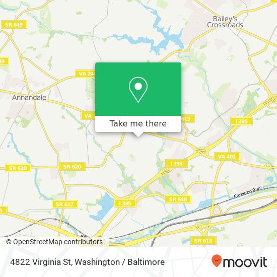 Mapa de 4822 Virginia St, Alexandria, VA 22312