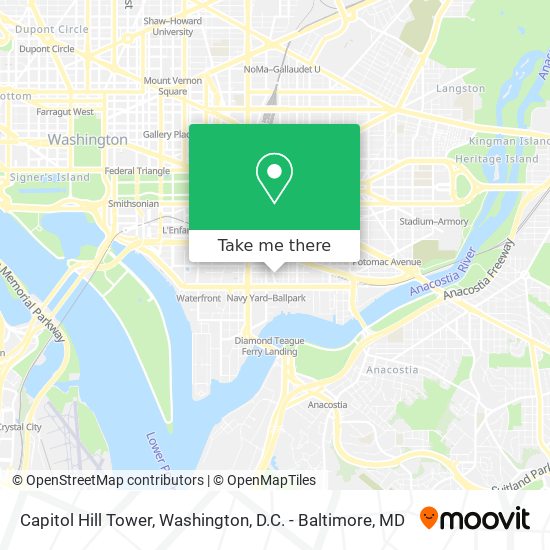 Capitol Hill Tower map