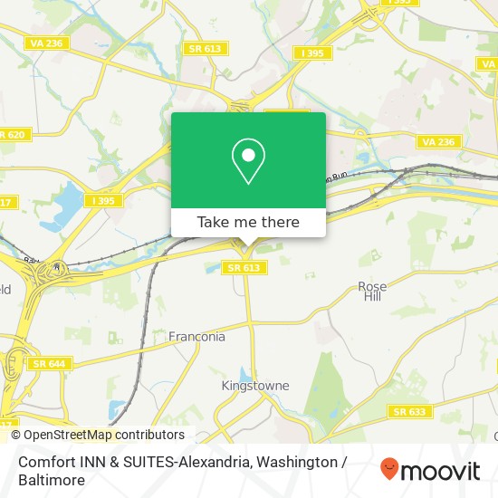 Mapa de Comfort INN & SUITES-Alexandria