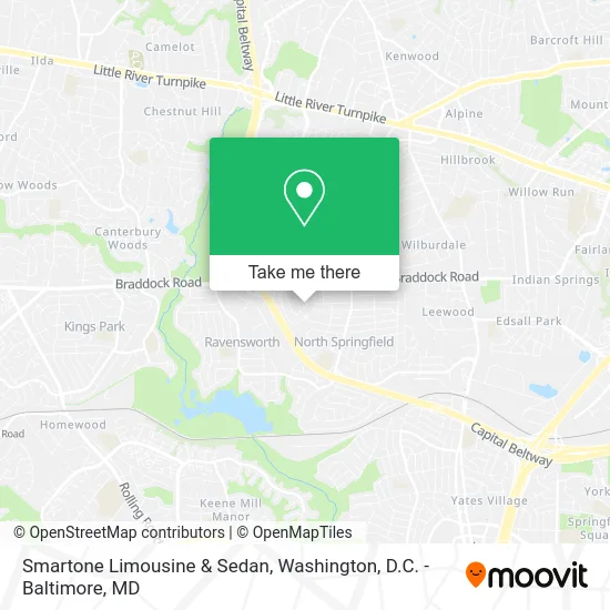 Smartone Limousine & Sedan map