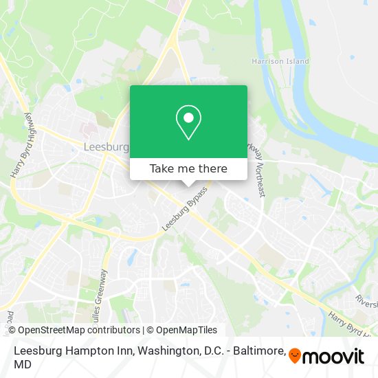 Leesburg Hampton Inn map