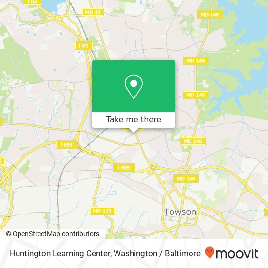 Mapa de Huntington Learning Center, 1544 York Rd