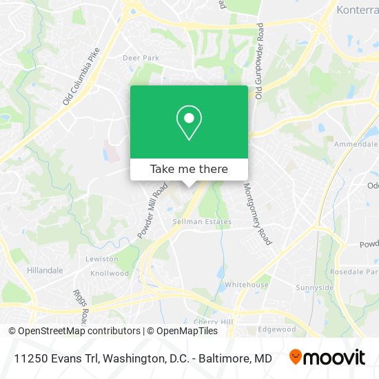 Mapa de 11250 Evans Trl