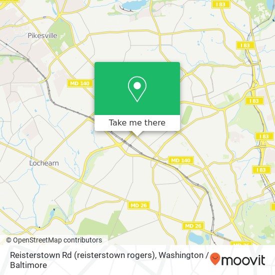 Reisterstown Rd (reisterstown rogers), Baltimore, MD 21215 map