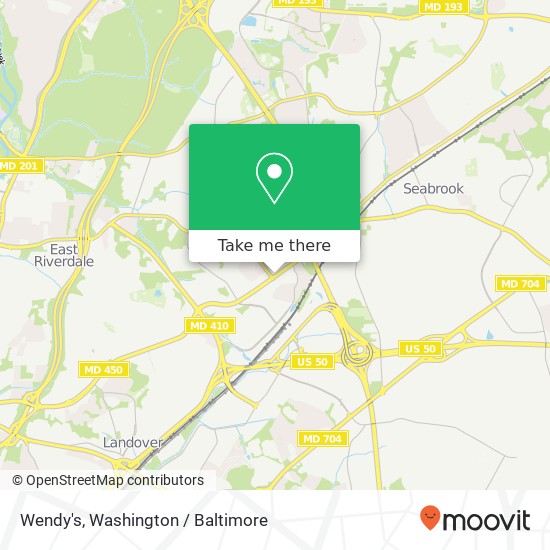 Mapa de Wendy's, 8308 Annapolis Rd