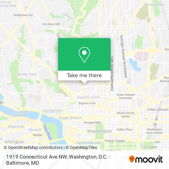 1919 Connecticut Ave NW map