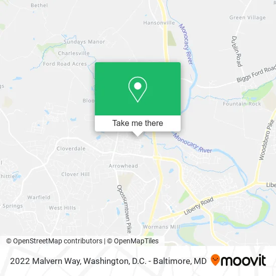 2022 Malvern Way map