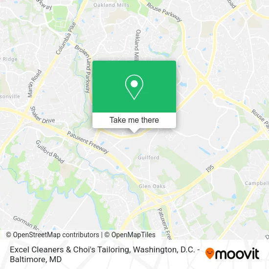 Mapa de Excel Cleaners & Choi's Tailoring